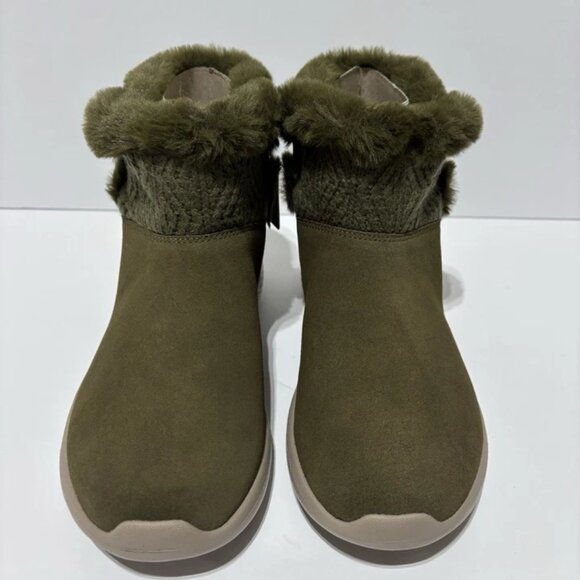 Skechers Women’s On The Go City 2 - Cozy Vibe Olive Winter Boots, Size 8.5 M - Picture 3 of 7